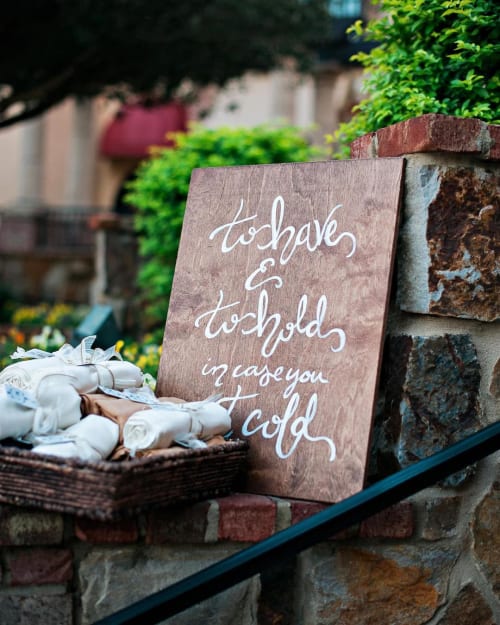 “To have and to hold” Signage | Signage by Meredith Raiford