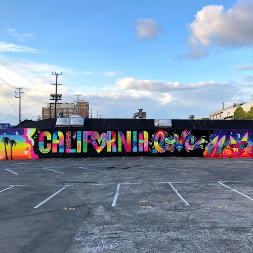 California Love | Street Murals by Jason Naylor | The Hunt Vintage Home Furnishing Store in Los Angeles