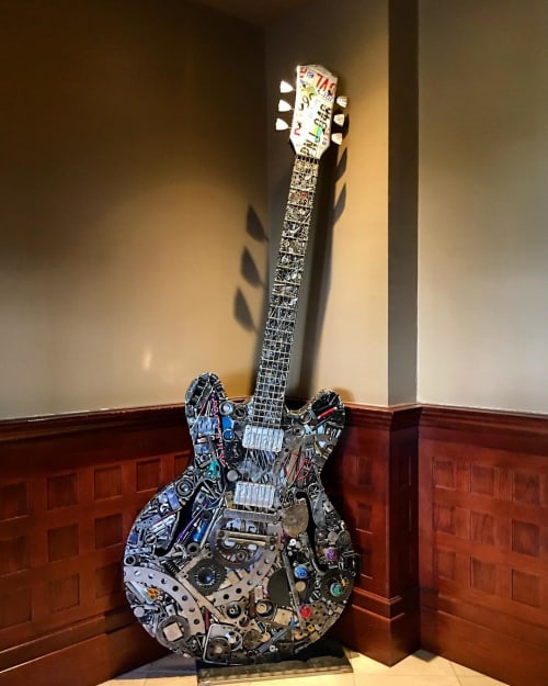 Union Station Guitar | Sculptures by Brian Mock | Union Station Hotel Nashville in Nashville