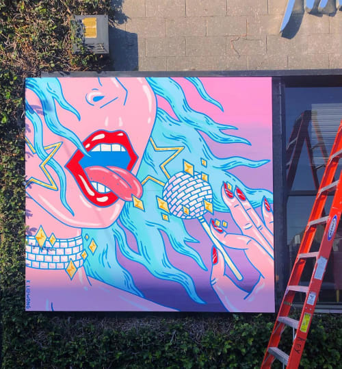 Outdoor Mural | Murals by Kristen Liu Wong | Nasty Gal Inc in Los Angeles
