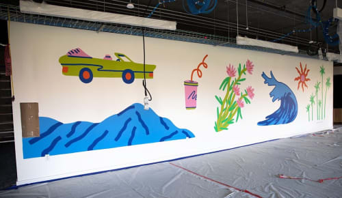 Facebook Mural | Murals by Sidney Howard | Facebook Building 250 in Mountain View