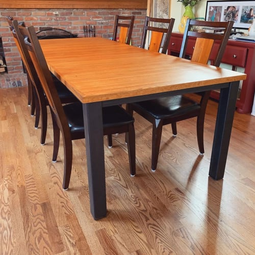 White oak dining table | Tables by Dust & Spark