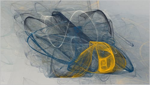 RicaBelna_Spacewarp_9251 | Oil And Acrylic Painting in Paintings by Rica Belna | Primary Residential Mortgage, Inc., 1100 Larkspur Landing, Larkspur, CA in Larkspur