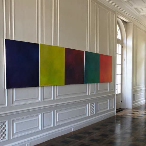 Courtyard series | Paintings by Julie Shunick Brown | Crespi-Hicks Estate in Dallas