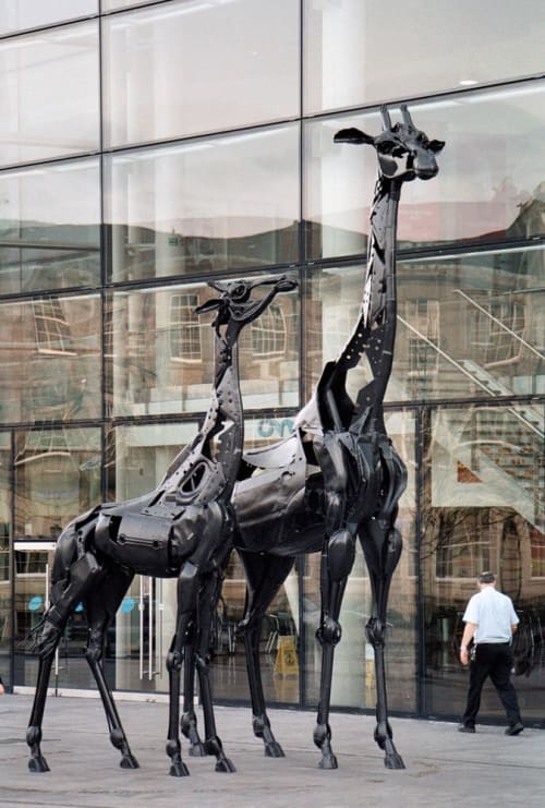 Dreaming Spires | Public Sculptures by Helen Denerley | Omni Centre in Edinburgh