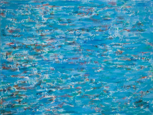 Blue I | Paintings by Oksana Prokopenko | Loews Coronado Bay Resort in Coronado