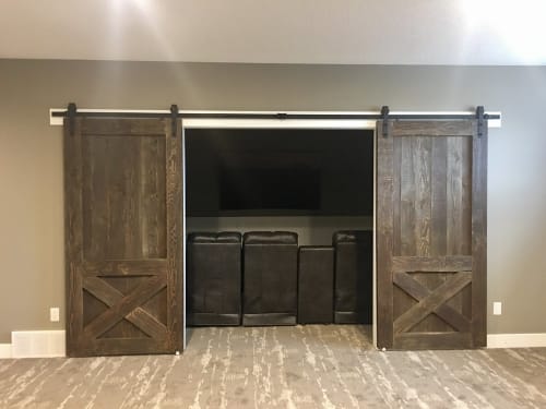 Douglas Fir Double Barn Door | Furniture by Cask Woodworking
