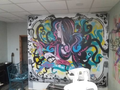 Wall Spray Painting | Murals by Steve Rickard | Esquire Hull in Hull