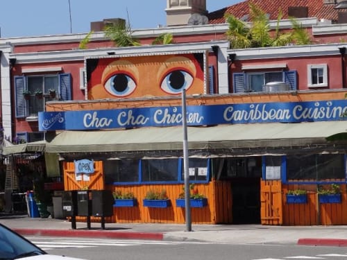 Eyes Piece Mural | Murals by The Art of Chase | Cha Cha Chicken in Santa Monica