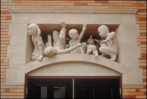 Kate, Allen, Javier, Ting Ting, Sloanie | Sculptures by Scott Donahue | Taraval Police Station in San Francisco