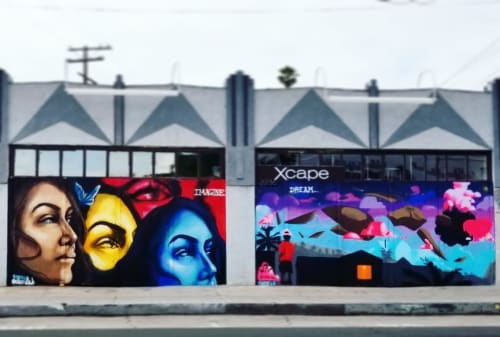 Xcape Mural | Street Murals by WHOSVLAD | Xcape in Long Beach