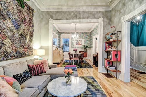 Riverdale Living and Dining Room | Interior Design by Lisa Batson Goldberg (LBG Interiors)