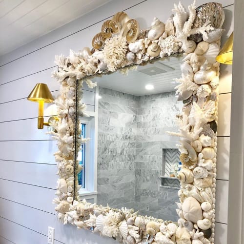 Seashell Mirror | Decorative Objects by Christa Wilm