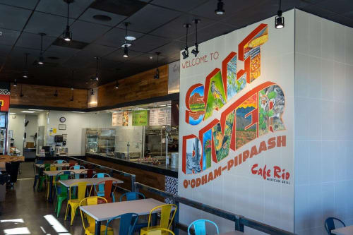 Salt River Mural | Murals by Josh Scheuerman | Cafe Rio Mexican Grill in Boise