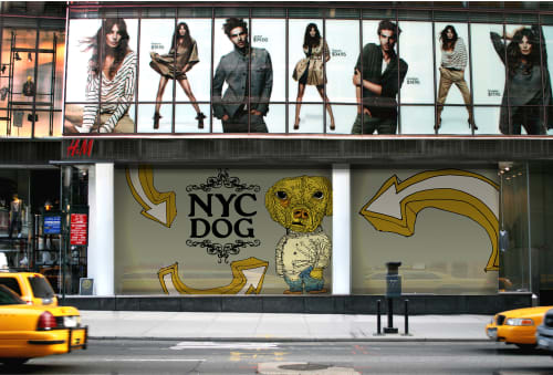 NYC Dog | Murals by Eric Rosner