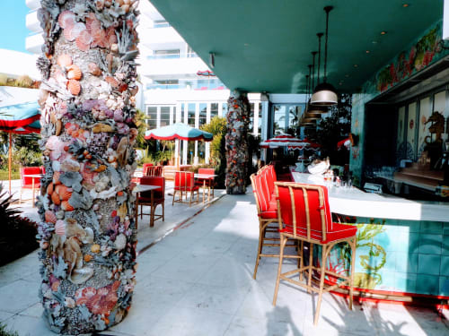 Seashell columns | Sculptures by Christa Wilm | Faena Hotel Miami Beach in Miami Beach