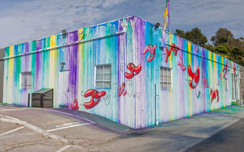 Mural at Hiromi Paper Inc | Murals by Kenny Scharf | Hiromi Paper, Inc in Culver City
