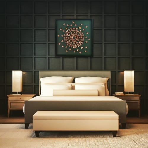 Copper Metal Butterflies | Wall Sculpture in Wall Hangings by Lorna Doyan | North London in London