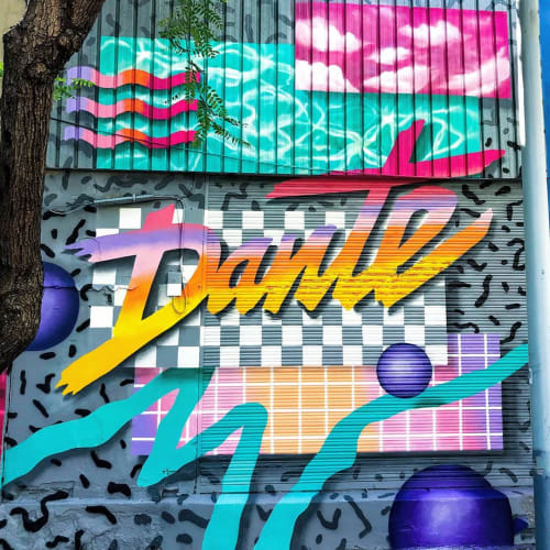 Random Screens | Street Murals by Dante Arcade | Nau Bostik in Barcelona