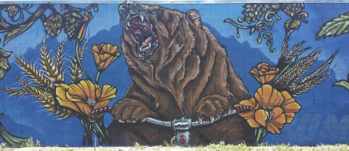 Sudwerk Hopyard Mural | Street Murals by Evan ESK Wilson | Davis, CA in Davis