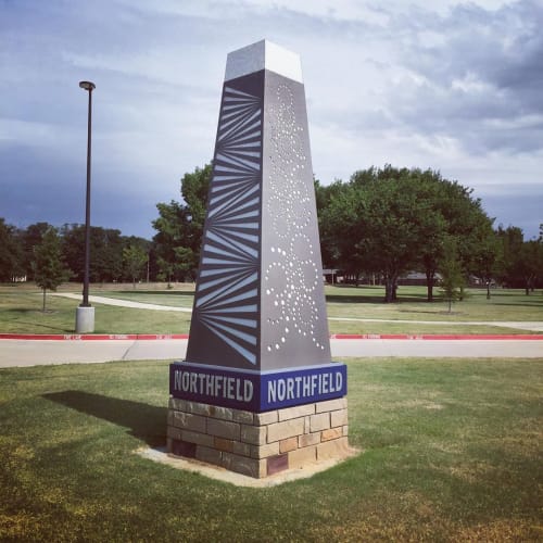 Monument Cladding | Art & Wall Decor by Sarah Green | Northfield Park in North Richland Hills