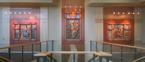 Three Allegories of Learning | Sculptures by Steven Gardner | Glenn Anthon Hall, Yakima Valley Community College in Yakima