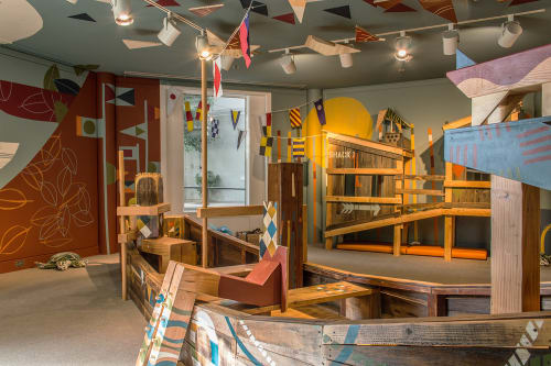 Dreamboat | Murals by Martin Webb | Crocker Art Museum in Sacramento