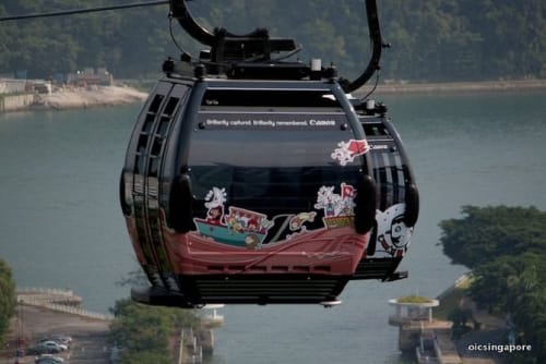 Illustration | Art & Wall Decor by illobyanngee | Singapore Cable Car in Singapore