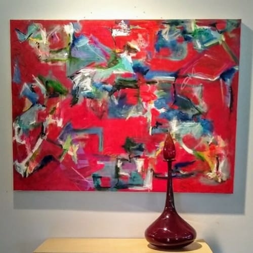 "Reassembling" | Oil And Acrylic Painting in Paintings by Julie Shunick Brown