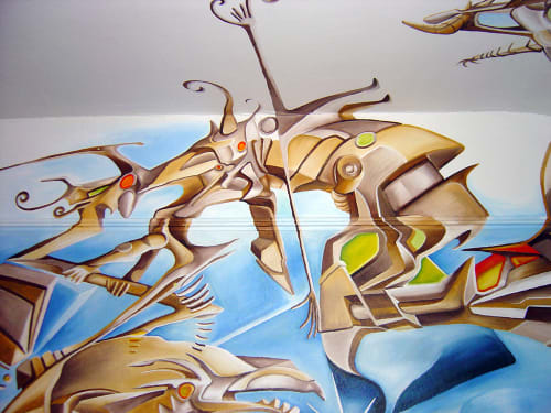 Room 311 | Murals by Antoine Merger | Hotel Des Arts in San Francisco