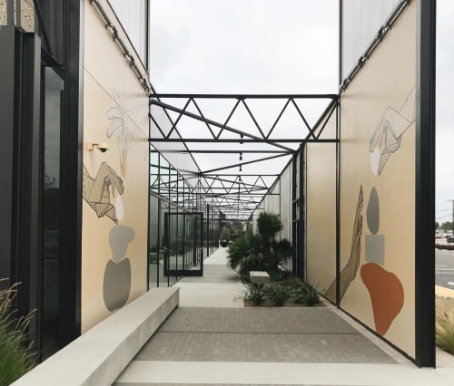 Build | Murals by Allison Kunath | 555 aviation in El Segundo