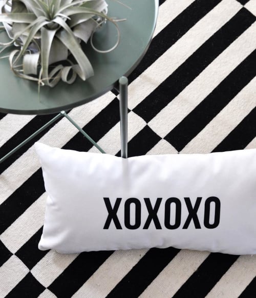 XOXOXO Throw Pillow | Pillows by Swell Made Co. | County Collective in Prince Edward