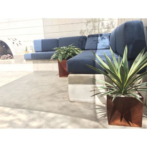 Origami Planters | Furniture by Trey Jones Studio | Ace Hotel & Swim Club in Palm Springs
