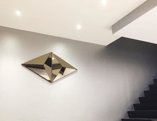 Convex Volume Mirrors Pair | Decorative Objects by Robert Sukrachand