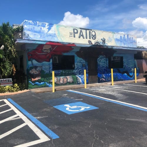 Facade Mural | Street Murals by Careth Christine | The Patio Tampa in Tampa
