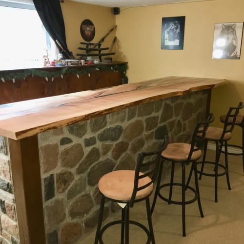 Bar Top By Concannon Custom Woodwork Seen At Private Residence Harwood Wescover