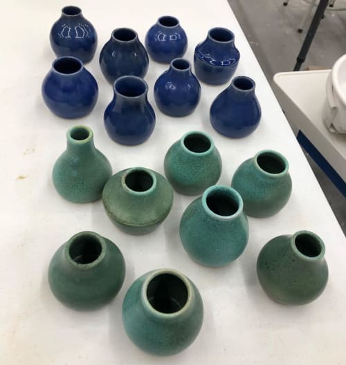 Bud Vases | Vases & Vessels by Katie Meili Pottery | The Village Potters Clay Center in Asheville