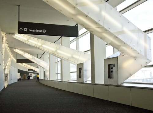 Light Beams | Sculptures by Vito Acconci | San Francisco International Airport in San Francisco