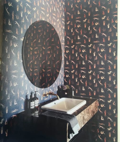 Custom Wallpaper | Wall Treatments by Laura Berger | Hallmark House in Johannesburg