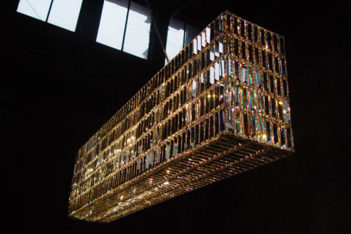 Glitterbox chandelier | Chandeliers by Georg Baldele | Swarovski NY in New York