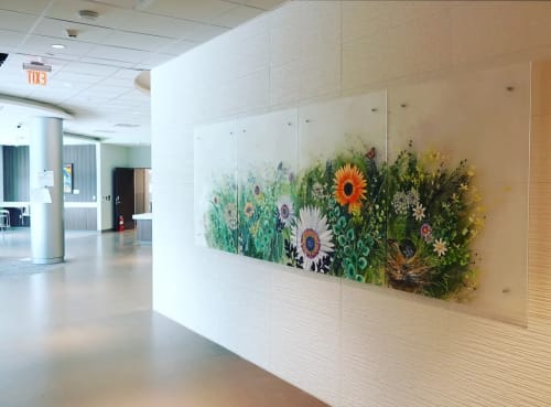 Meadow of Life | Oil And Acrylic Painting in Paintings by Cara Enteles Studio | Penn State Health Hampden Medical Center in Enola