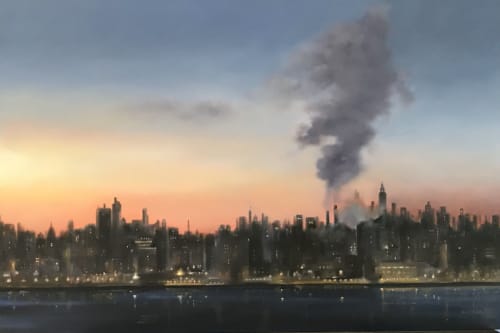 Manhattan Skyline | Paintings by Nancy Baker