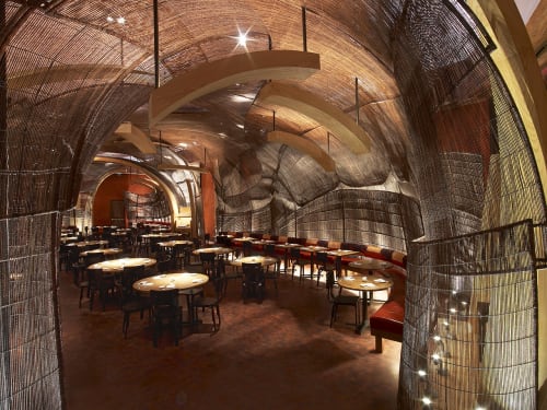 Restaurant Wall Canopy | Furniture by Kenneth Cobonpue | Nobu Atlantis, The Palm Jumeirah, Dubai in Dubai