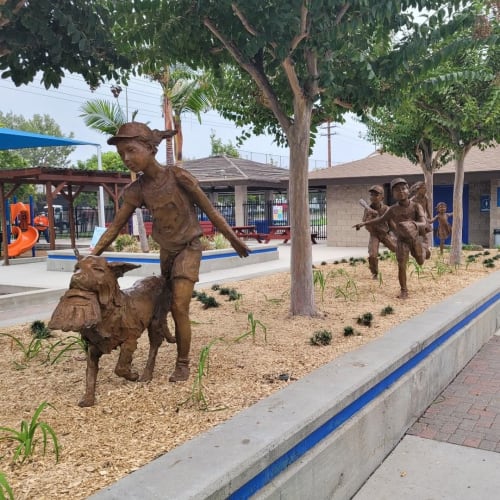 "Freedom" by Jane DeDecker, NSG | Public Sculptures by JK Designs and the National Sculptors' Guild | York Field in Whittier