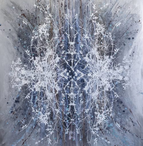 Winter Reflections | Oil And Acrylic Painting in Paintings by Cara Enteles Studio | Boulder JCC (Boulder Jewish Community Center) in Boulder