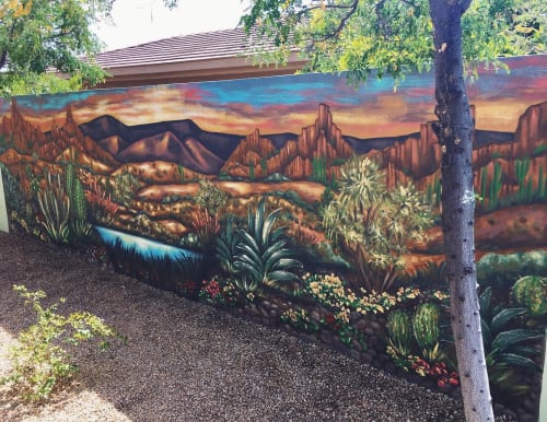 Backyard Mural | Murals by Art by KVK
