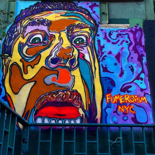 Old Man Mural | Murals by Fumero Ism | F Train Stop, 2nd Avenue in New York