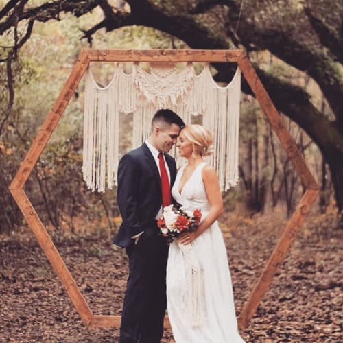 Macrame Wedding Arch and Bouquet Wrap | Wall Hangings by Rosie the Wanderer