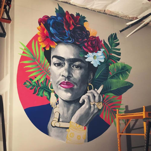 Frida | Murals by Jessica Gonzales Art | American Eat Company in Tucson