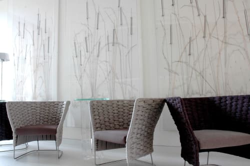 Foyer artworks | Wall Treatments by Debbie Smyth | Coworth Park in Sunningdale